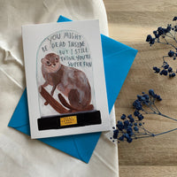 Dead Inside but Super Fun - Ferret A6 Greeting Card