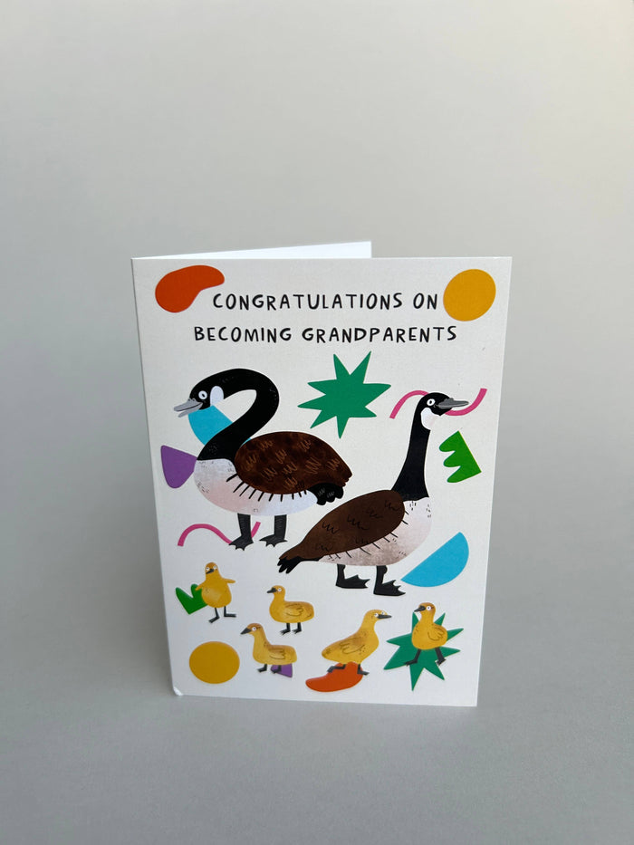 Congratulations On Becoming Grandparents A6 Greeting Card