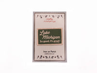 Lake Michigan Vintage Style Embroidered Iron On Patch