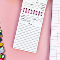 Tiny Reading Log Mini Notebook