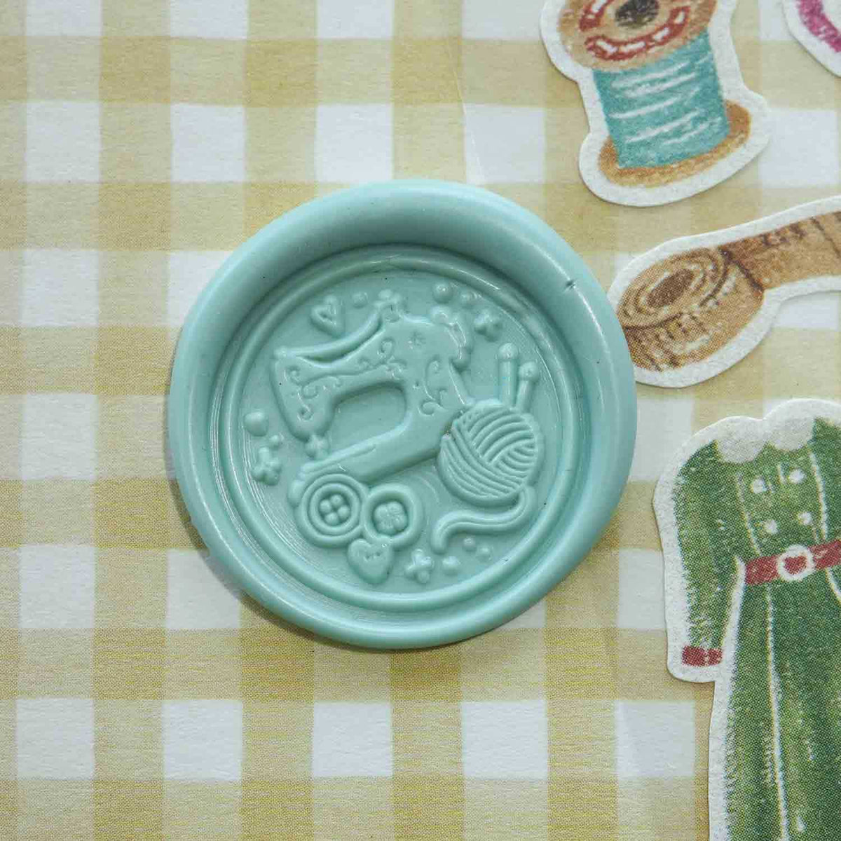 Sewing & Yarn wax seal stamp, wax seal kit or stamp head