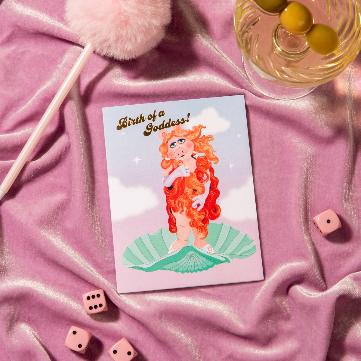 Birth of a Goddess Card – Foil Birthday ✿ Friendship Card