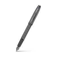 Sheaffer 100 9375 Ionic Gunmetal Grey Fountain Pen with Shiny PVD Trims