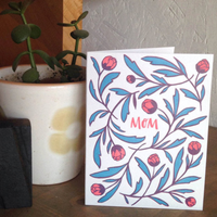 Mom Flowers Greeting Card