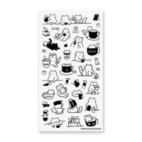 Caffeine Cats 1 Sticker Sheet