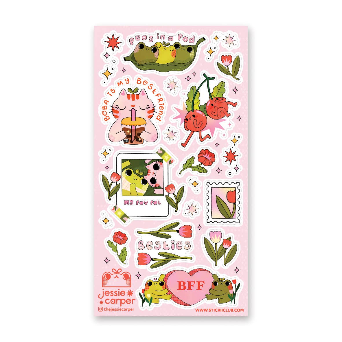 Hoppy Friends Forever Sticker Sheet