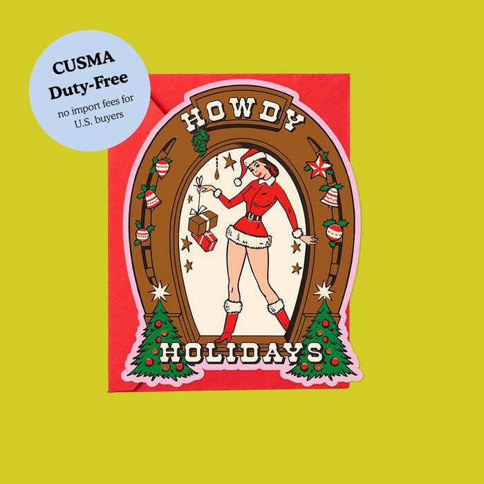 Howdy Holidays – Die-Cut Christmas Card