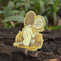 Morel Pinup Girl Sticker