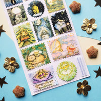 Sun & Moon Stamps Sticker Sheet