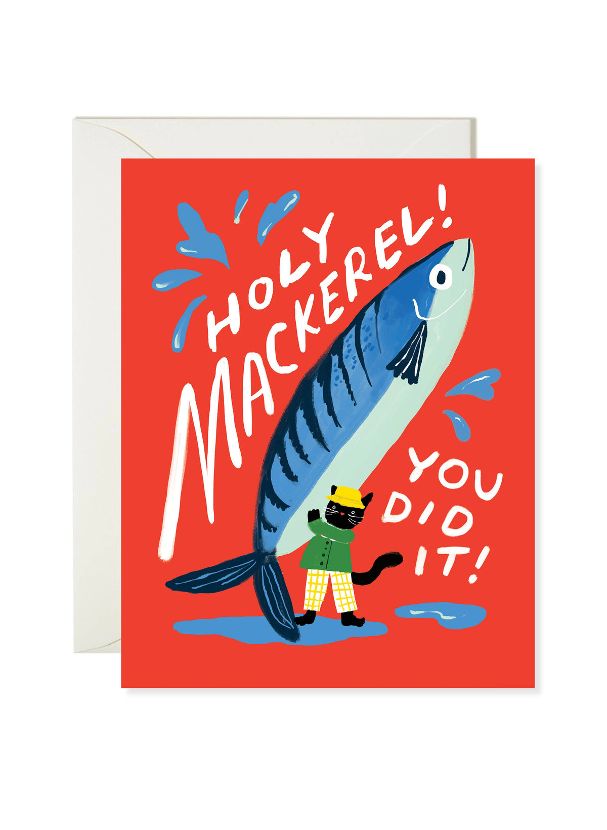 Holy Mackerel - Fish Pun Congratulations Card
