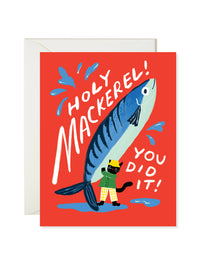 Holy Mackerel - Fish Pun Congratulations Card