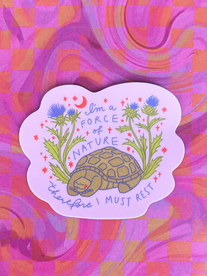 Turtle Time Vinyl Sticker