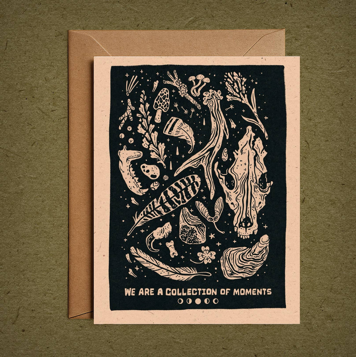 Moments– Blank Greeting Card Nature Illustration 