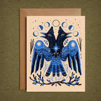 Steller's Jay– Blank Greeting Card Nature Illustration