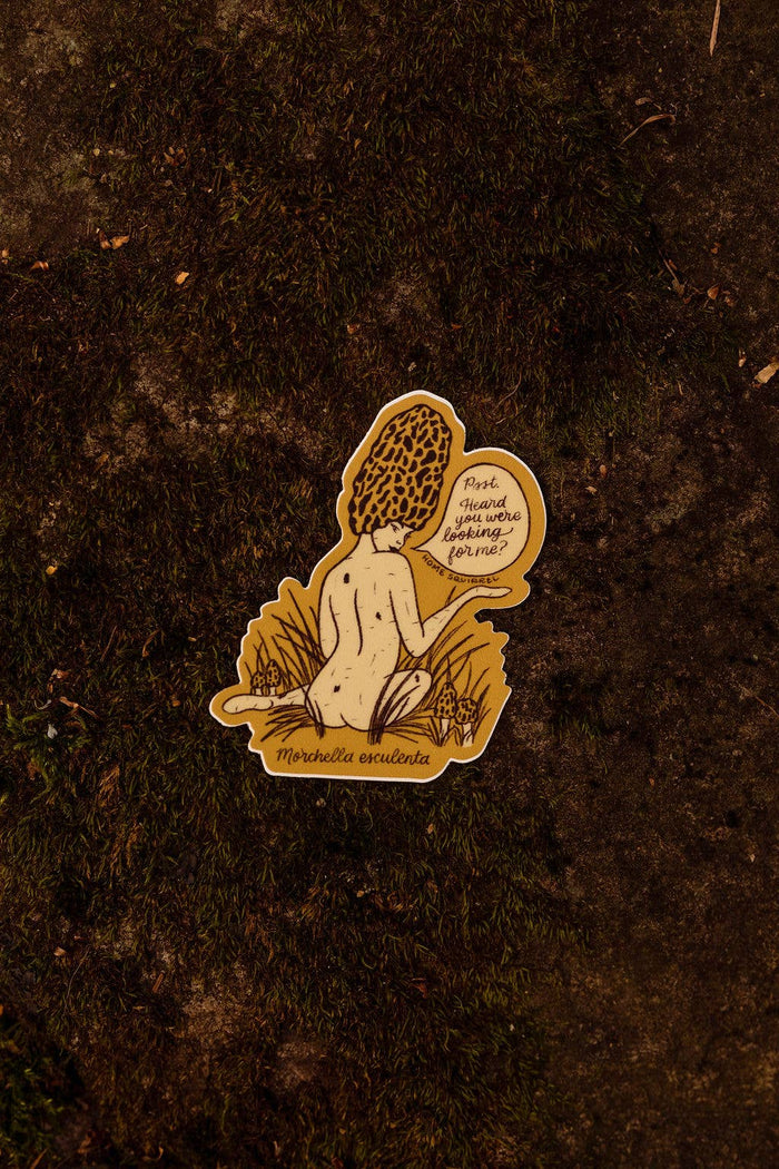 Morel Pinup Girl Sticker