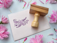 Kindly deliver dove rubber stamp snail mail lover pen pal