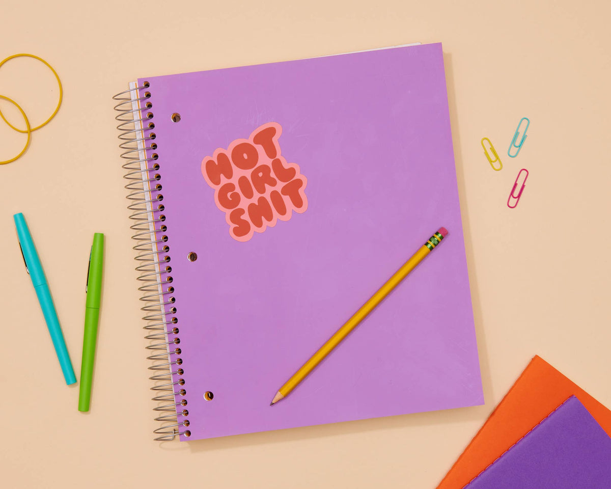 Hot Girl Shit Vinyl Sticker  - Stocking stuffer, Holiday, Gift Guide