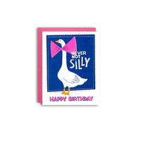 Silly Goose - Funny Risograph Birthday Card