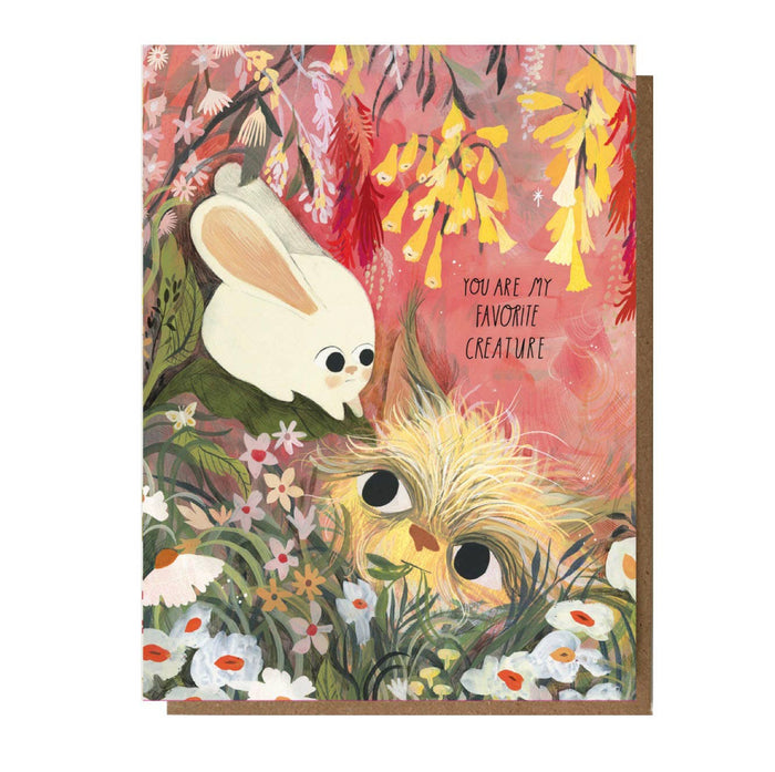 You Are My Favorite Creature Greeting Card