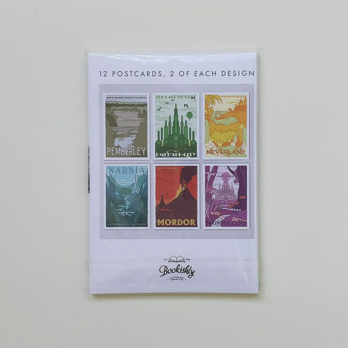 Fictional Travel Postcard Set - Twelve Pack