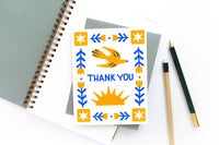 Folk Thank You Card