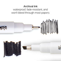 Inkline™ PRO Fine Line Archival Black Ink Pens 10 pc