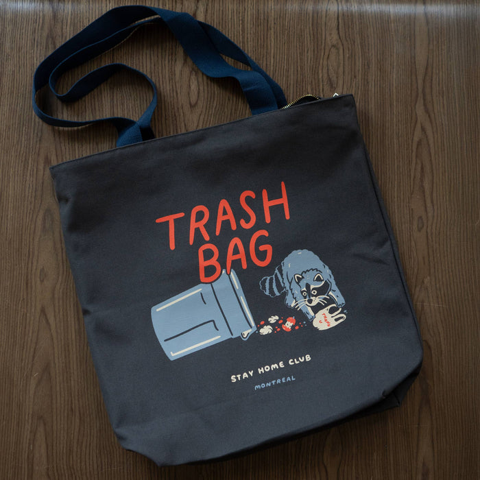 Trash Bag Big Zip Tote