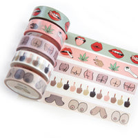 Funny Valentines Galentines Boob Decorative Washi Tape