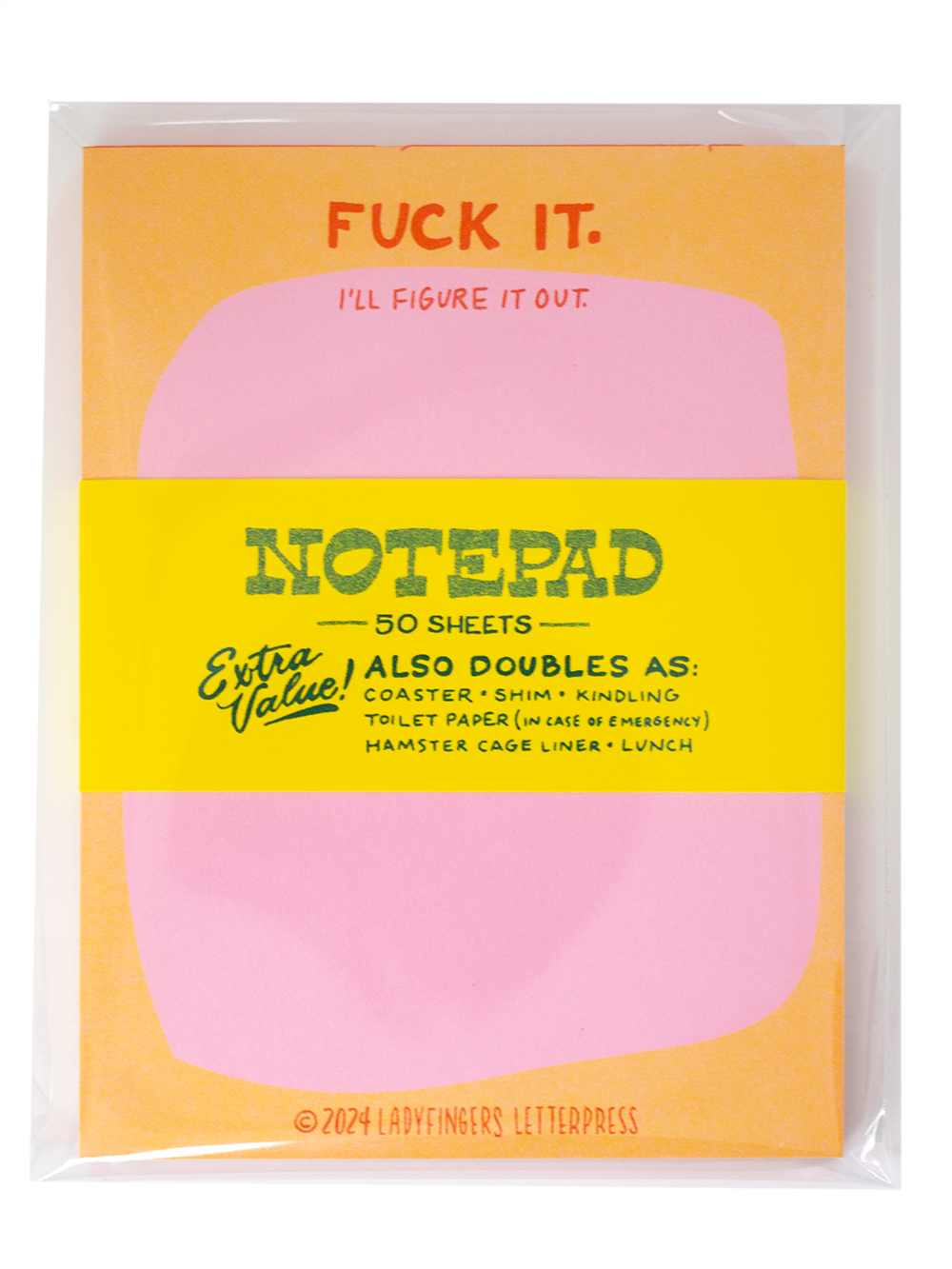 Fuck it. I'll Figure it Out Risograph Notepad
