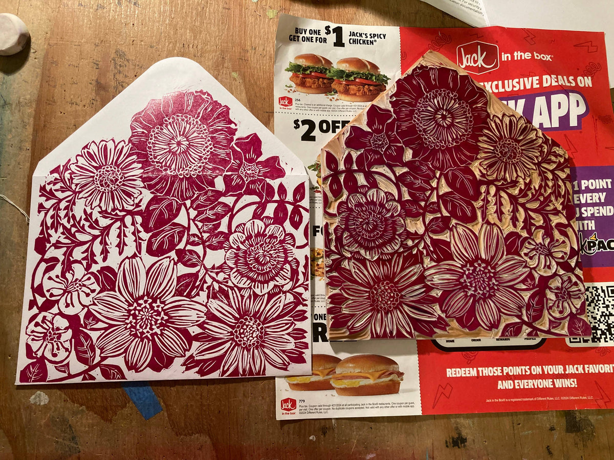 Poppy Envelope and Postcard Stationery Set of 3