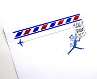 Mr Zip Carrying a stamp- Rubber stamp