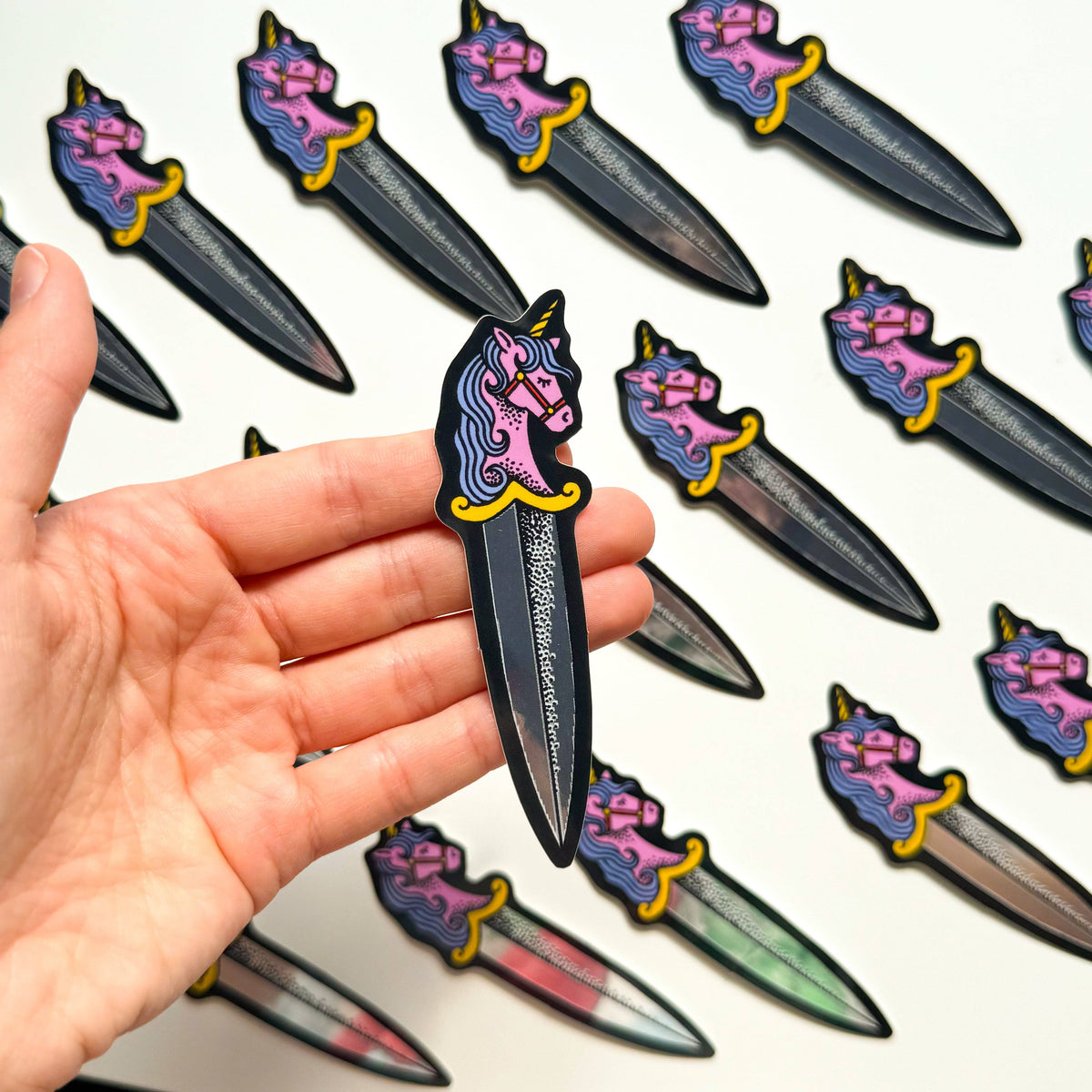 UNICORN DAGGER STICKER