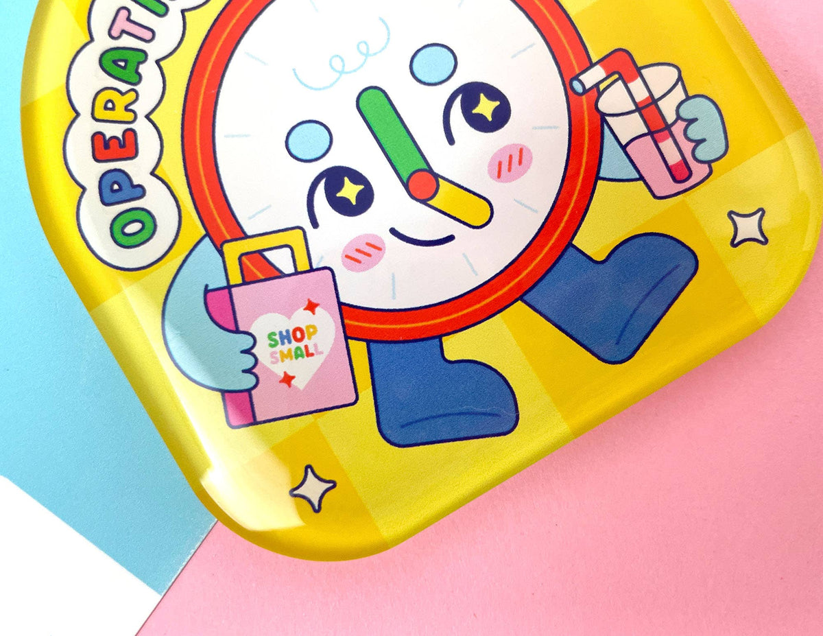 Operating on Silly Time Acrylic Keychain | Kidcore