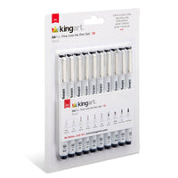 Inkline™ PRO Fine Line Archival Black Ink Pens 10 pc