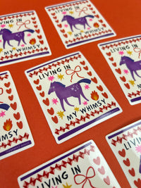 Living In My Whimsy Sticker