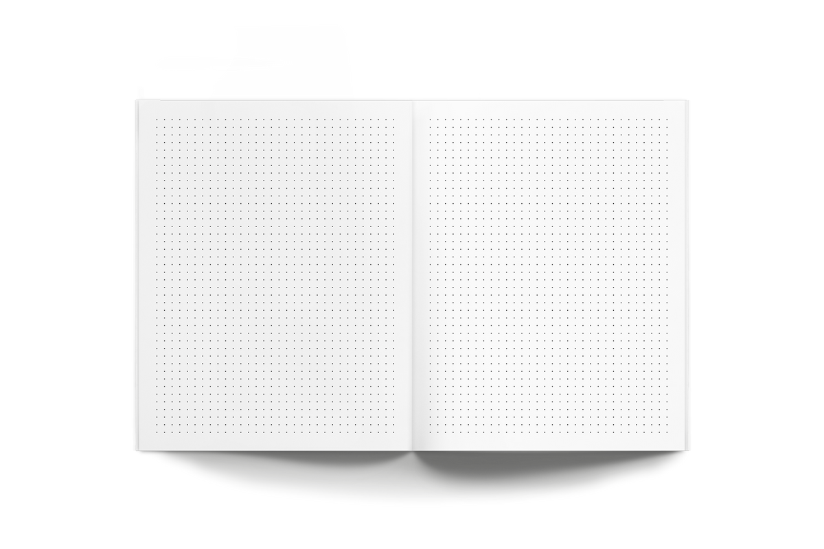Midnight Blooms Medium Layflat Notebook