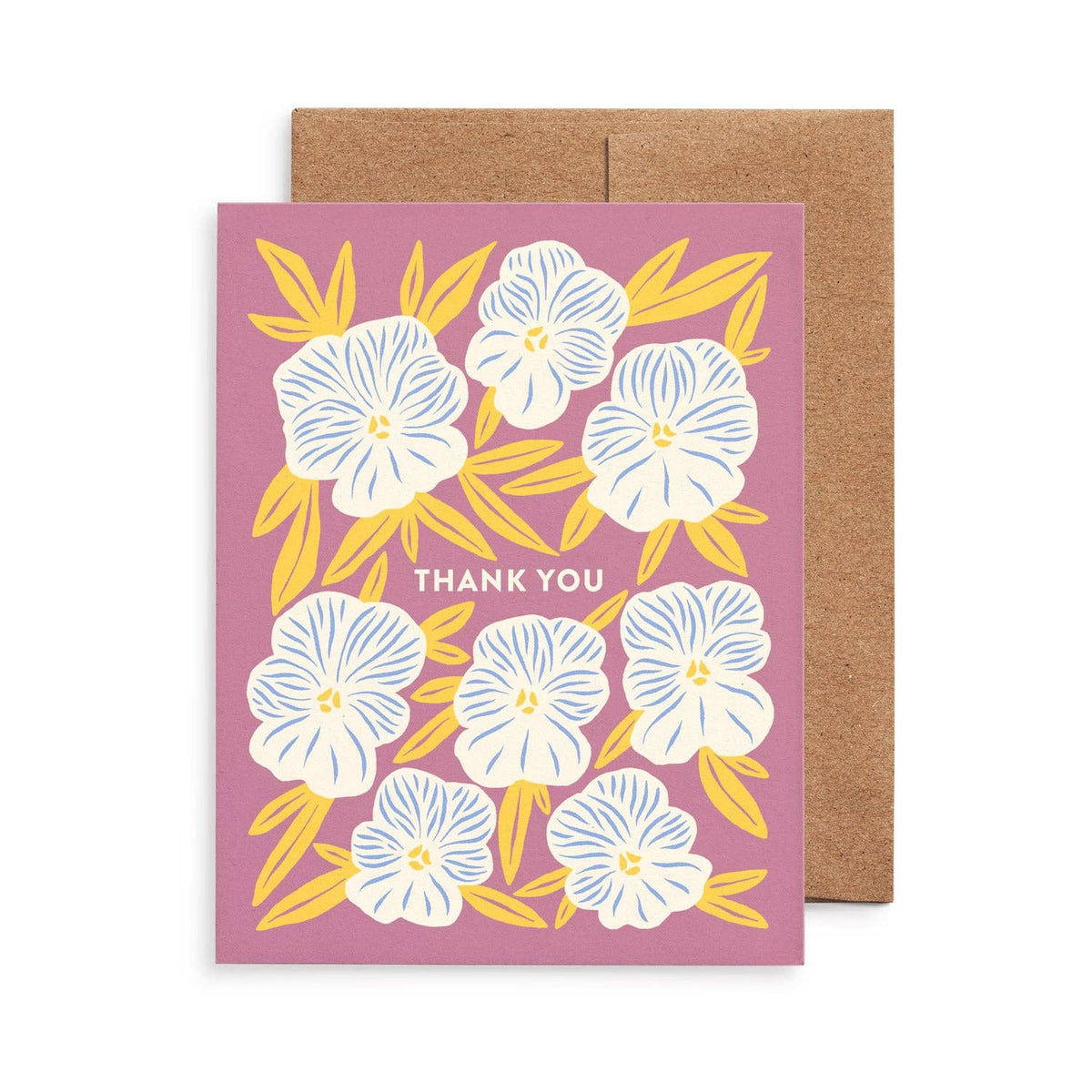 Pansy Garden Thank You Card