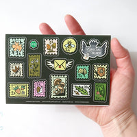 Postage Stamp Sticker Sheet