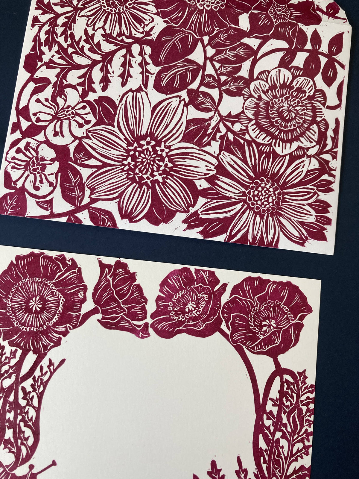 Poppy Envelope and Postcard Stationery Set of 3