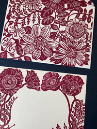 Poppy Envelope and Postcard Stationery Set of 3