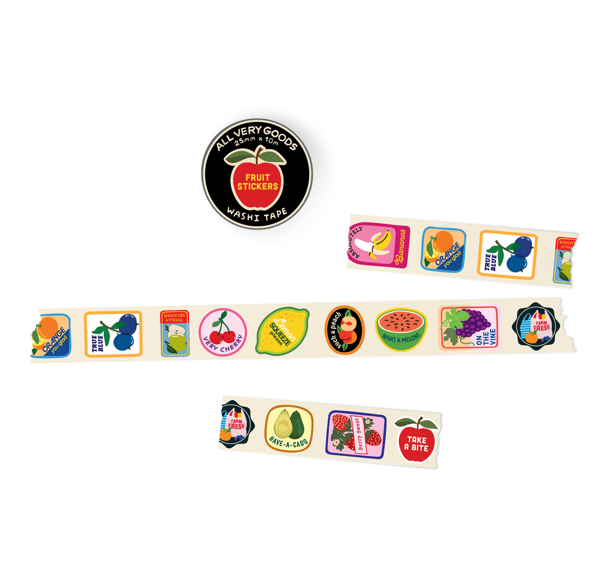 Washi Tape - Fruit Stickers