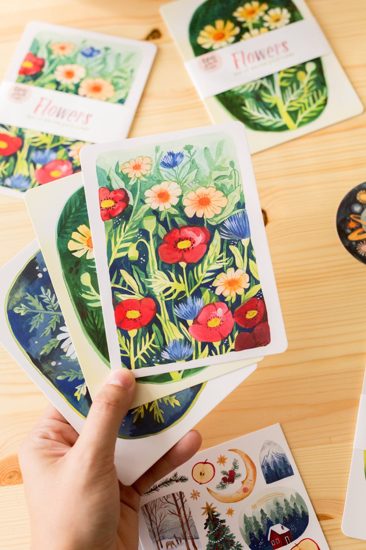 Postcard Set — Flowers
