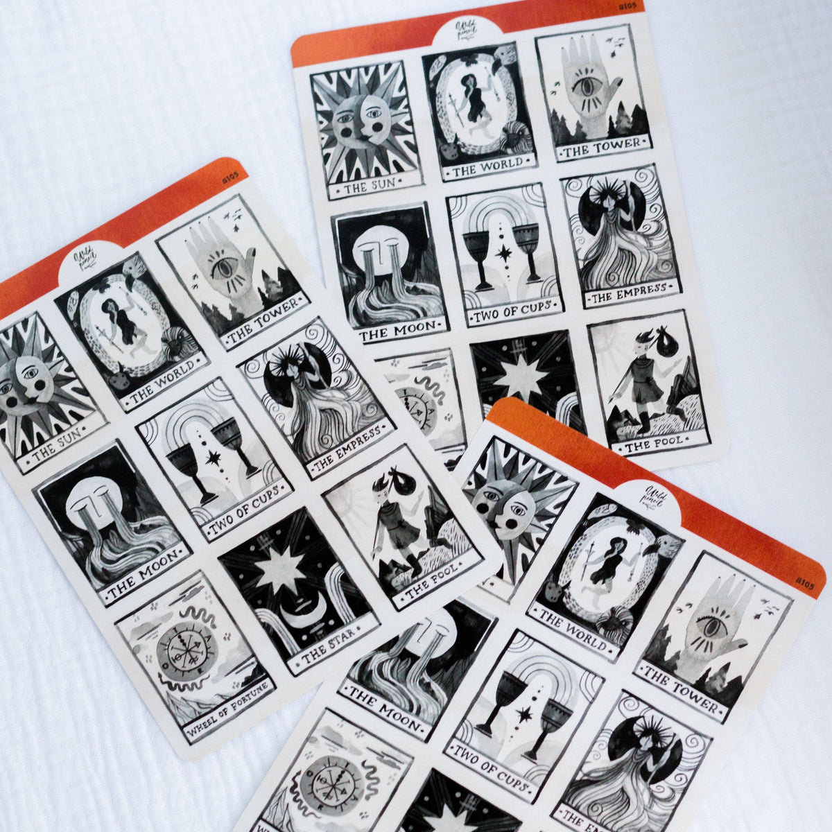 Sticker Sheet — Tarot Cards