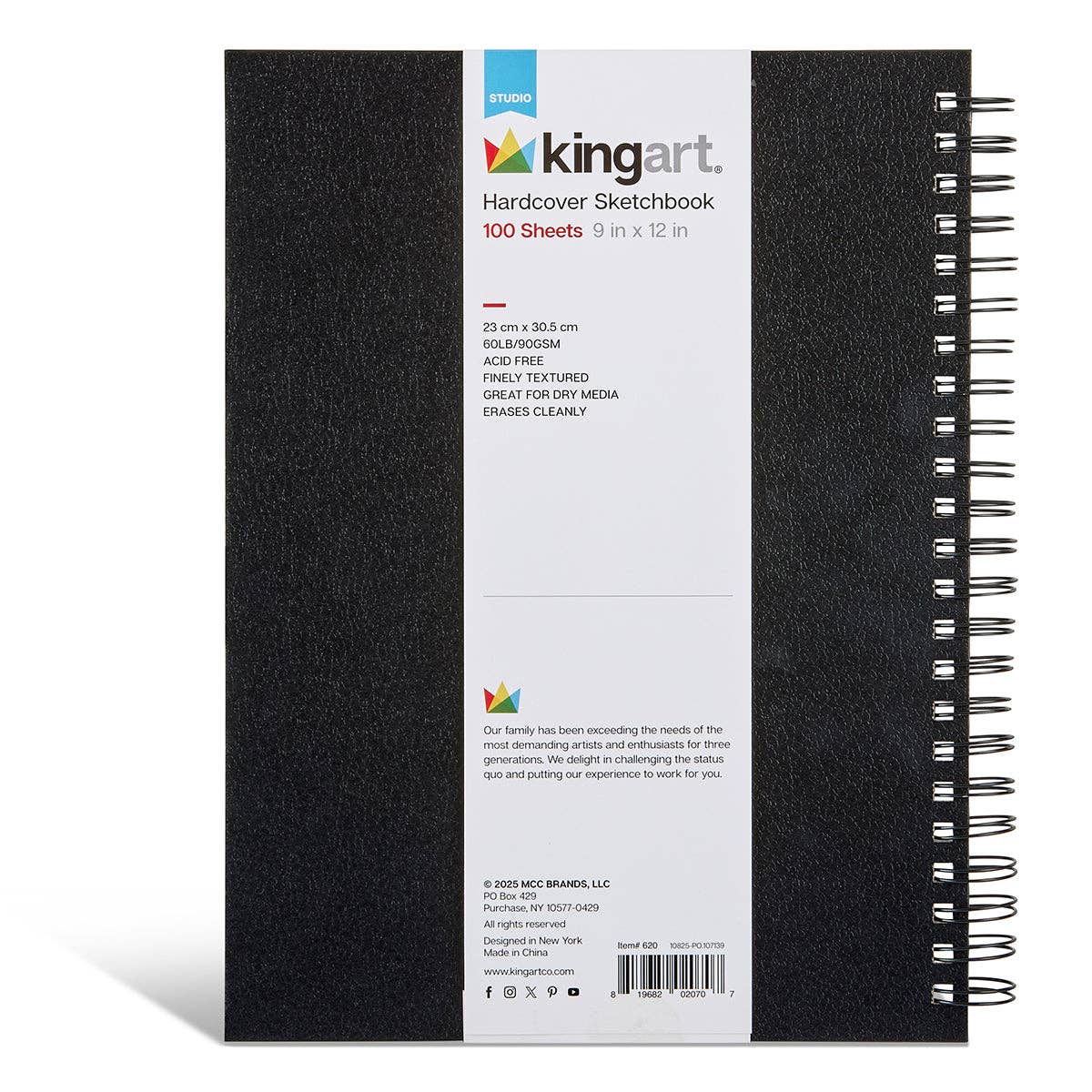 Hardcover Sketchbook - 9” x 12” - 100 Sheets