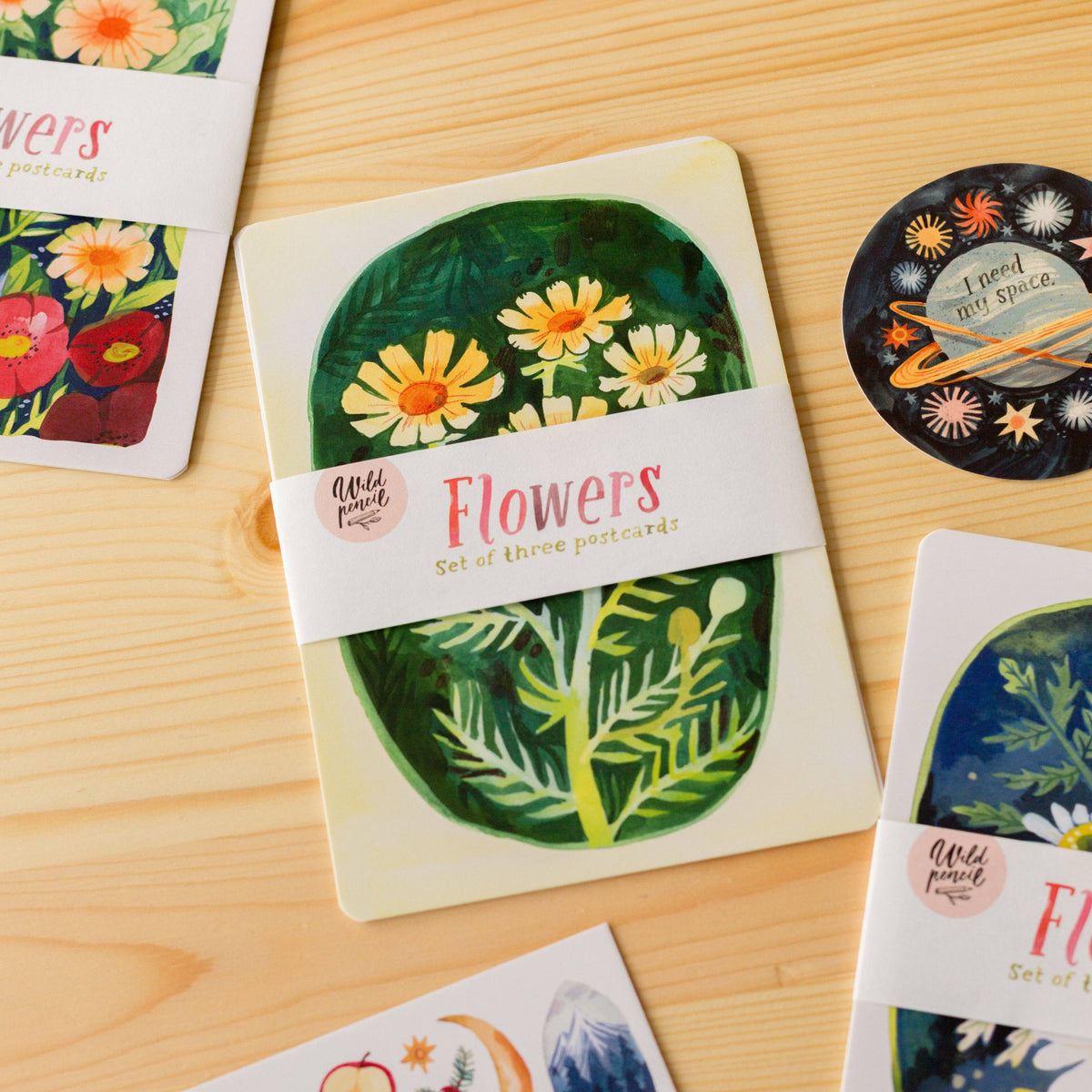 Postcard Set — Flowers