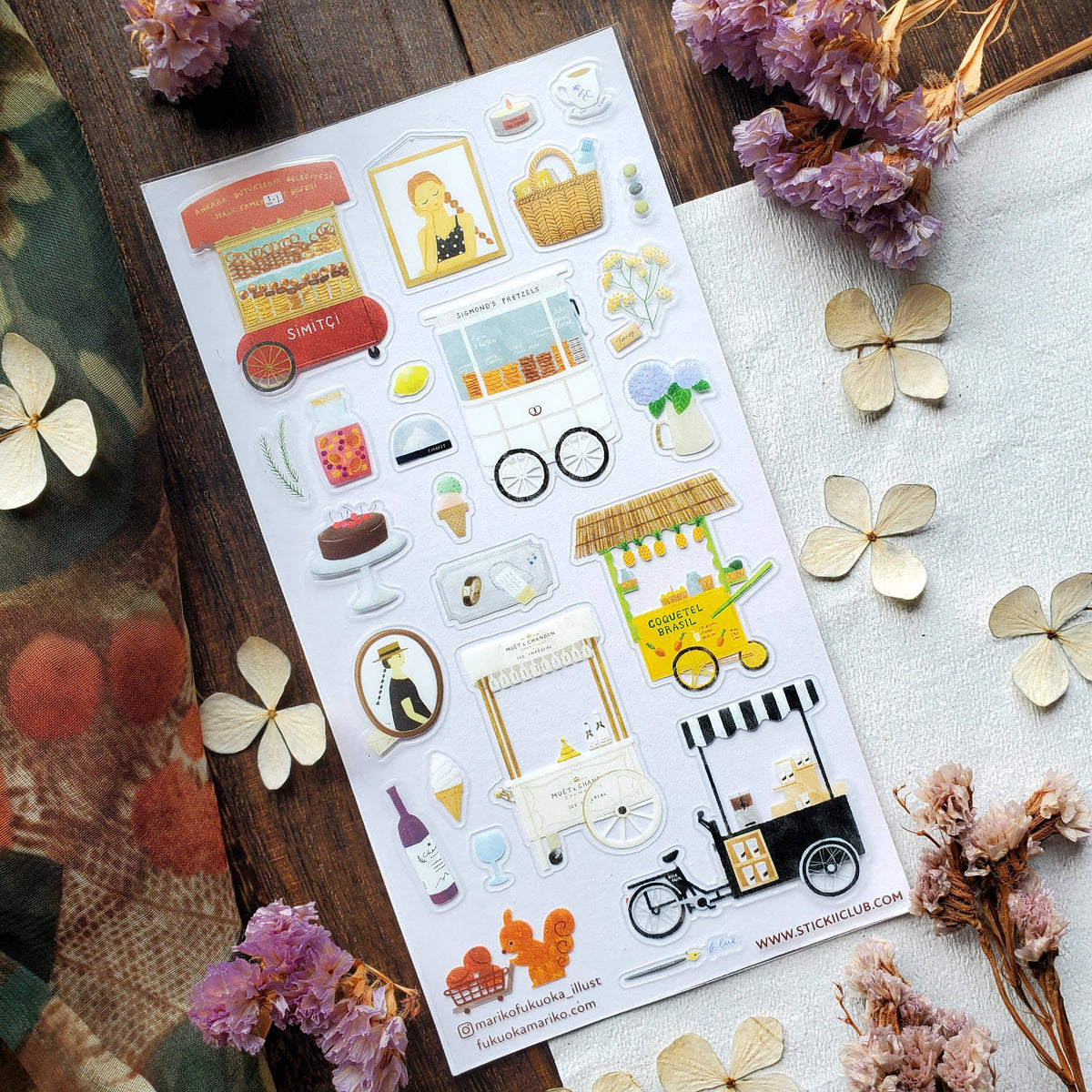 Street Vendor Delights Sticker Sheet