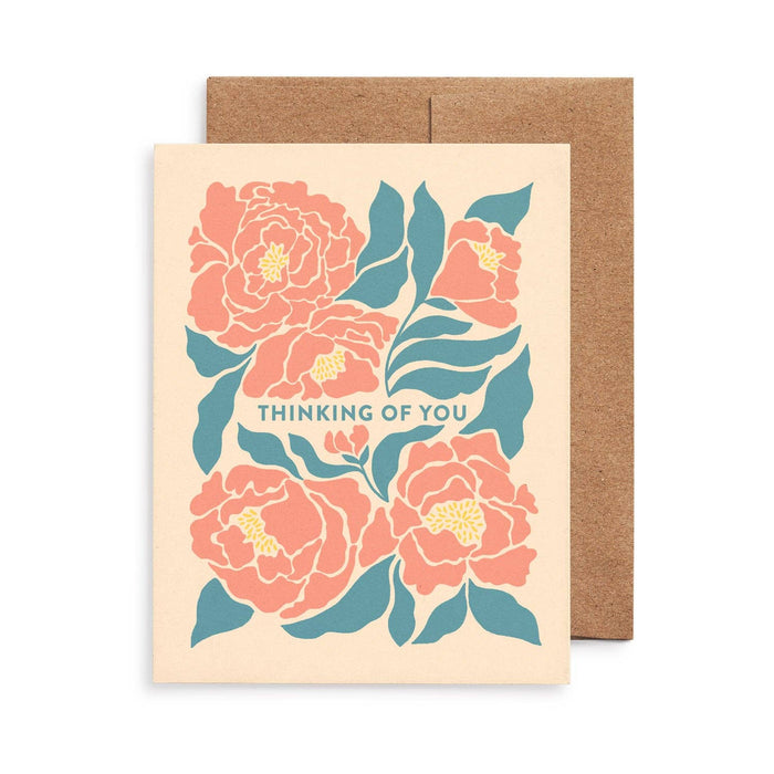 Peonies Thinking of You Card