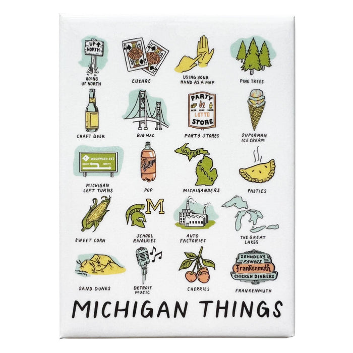 Michigan Things Rectangle Magnet