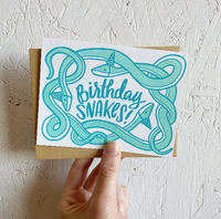 Birthday Snakes Greeting Card