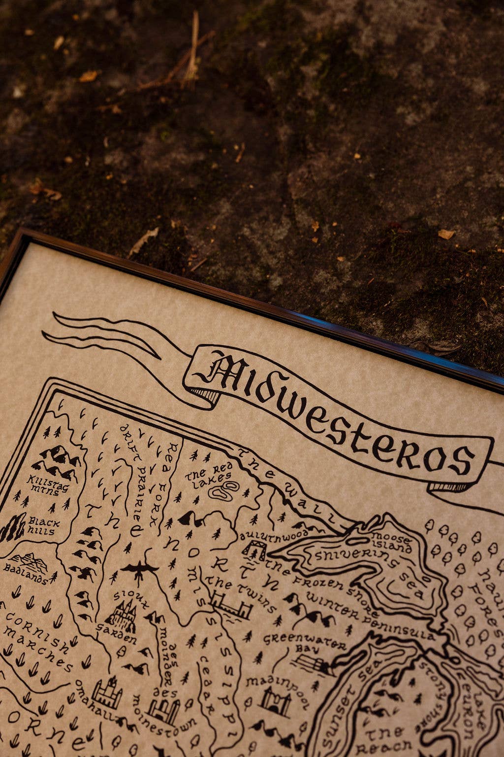 Midwesteros Map Print